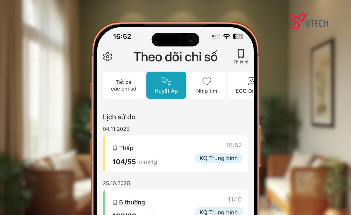 Đồng bộ dữ liệu với ứng dụng YSalus