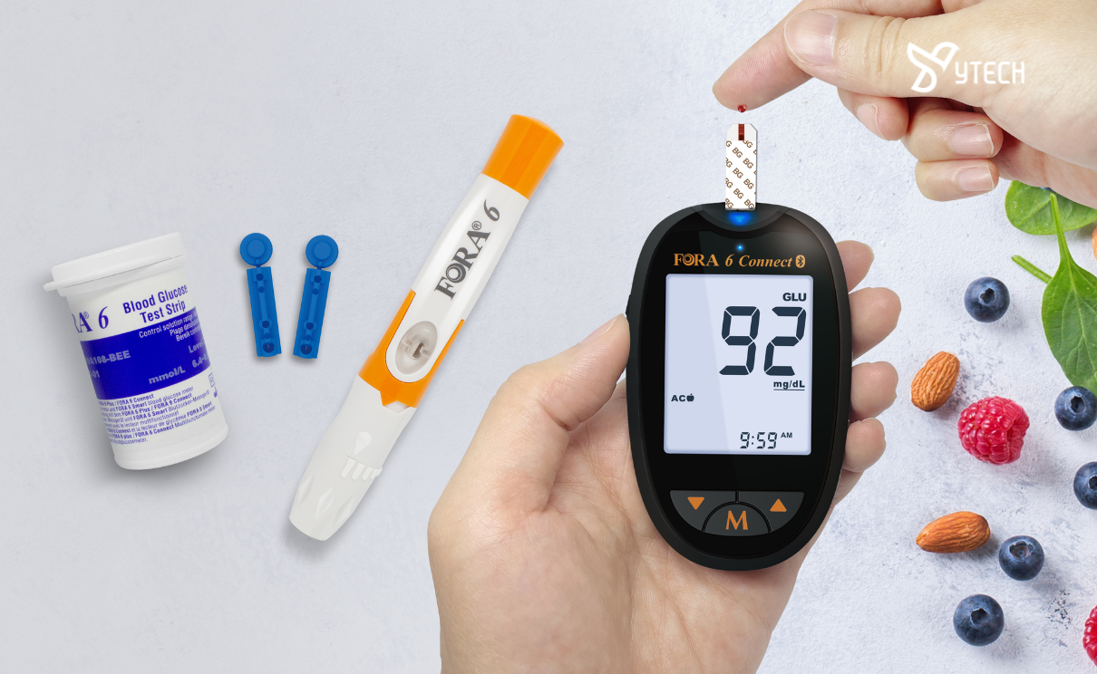 Hướng dẫn sử dụng máy đo đường huyết FORA 6 Connect