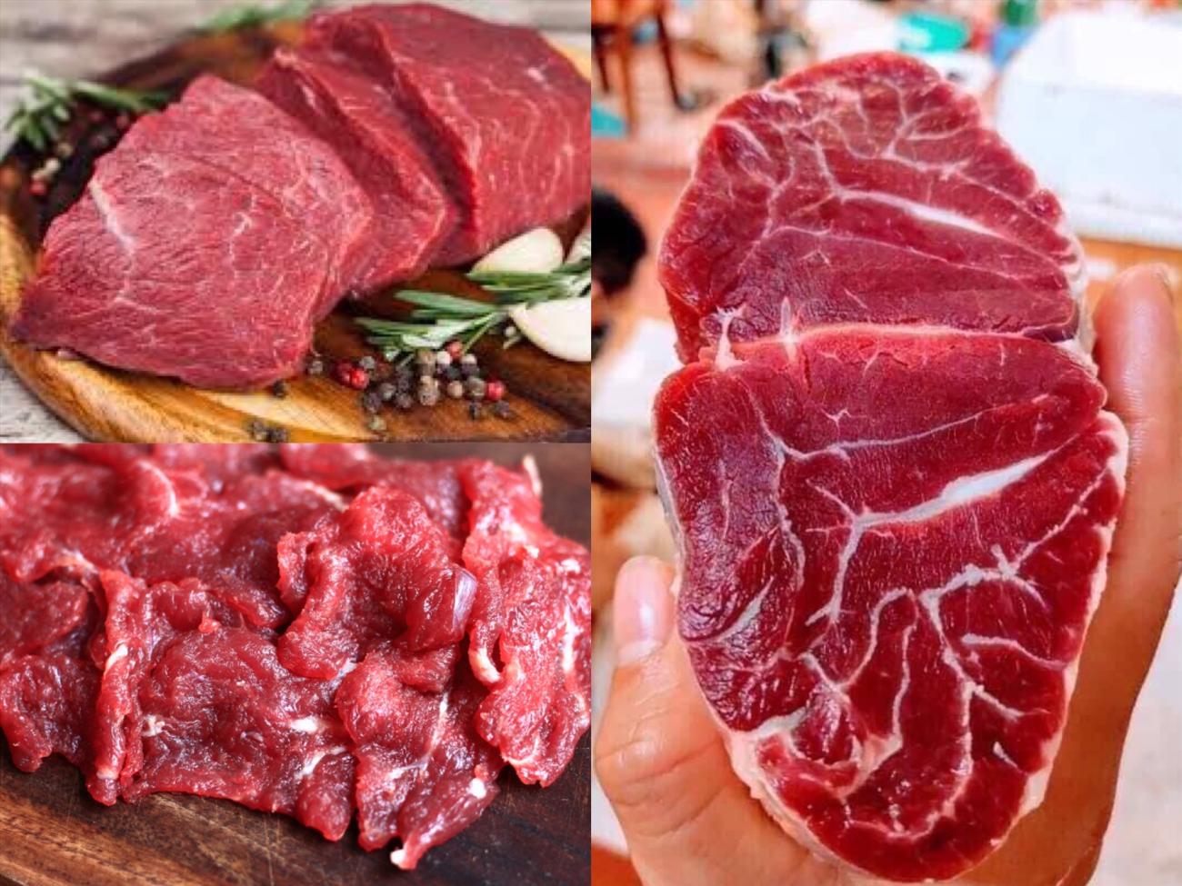 Miếng thịt đỏ tươi, minh họa nhóm thực phẩm người bệnh tim mạch nên kiểm soát khẩu phần và tần suất sử dụng.